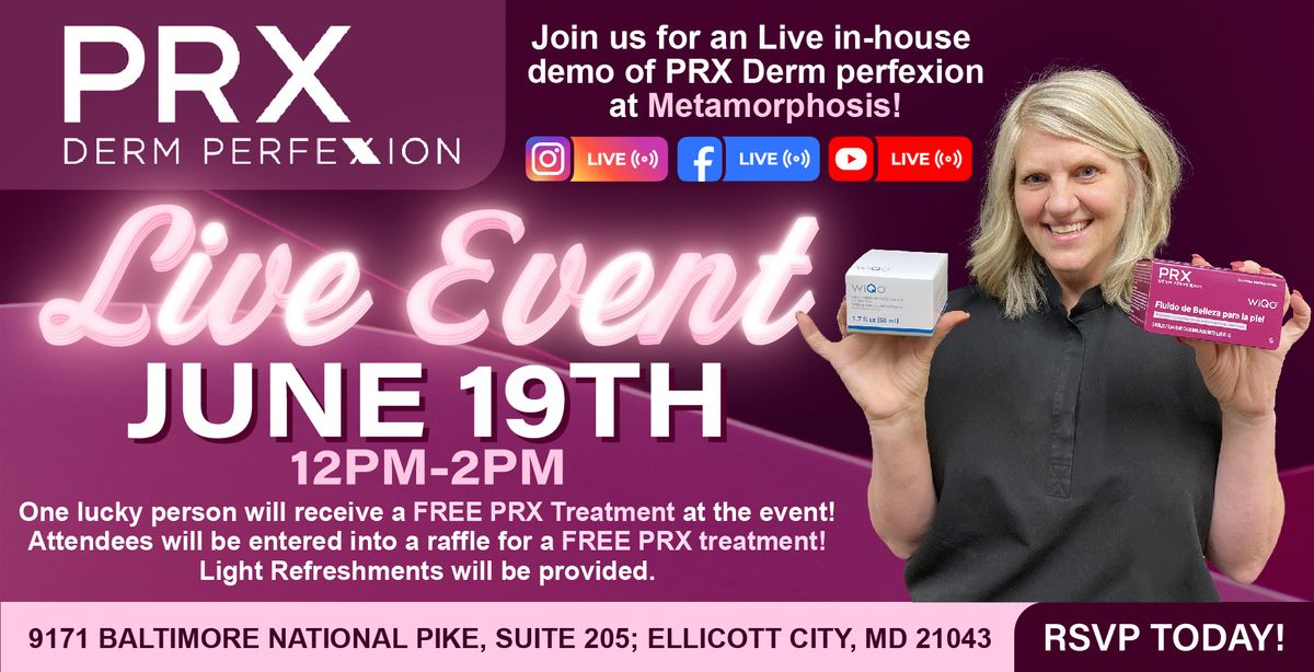 Exclusive Live in-house demo of PRX Derm Perfexion