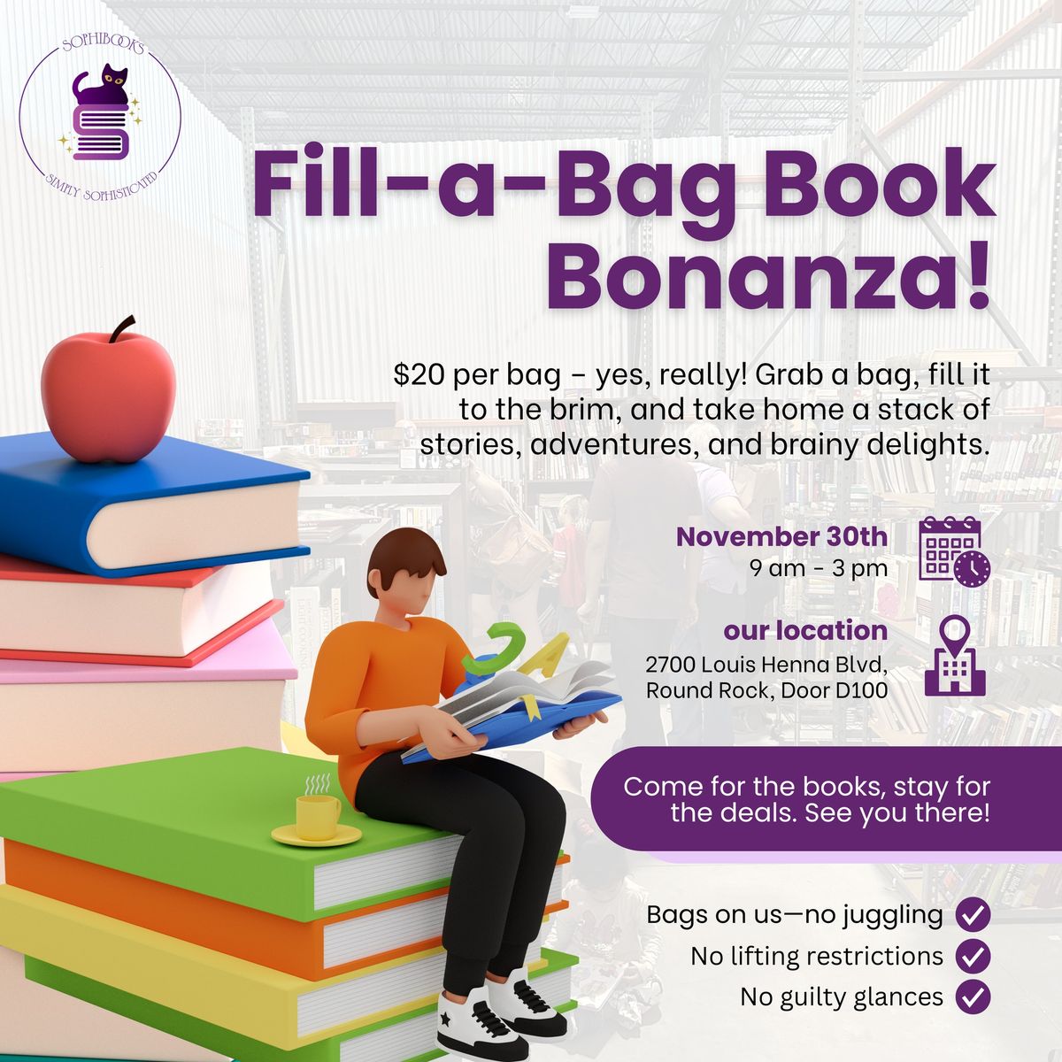 Bag It & Book It Bonanza