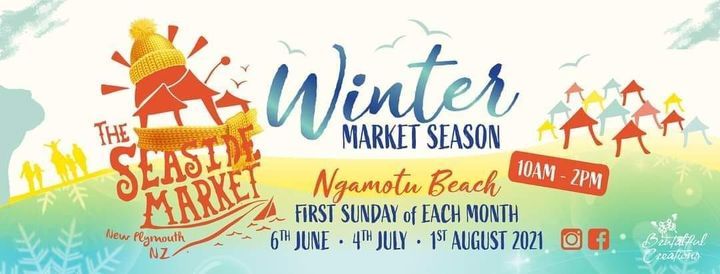 Winter Seaside Market 1st August Ngamotu Beach New Plymouth 1 August 2021