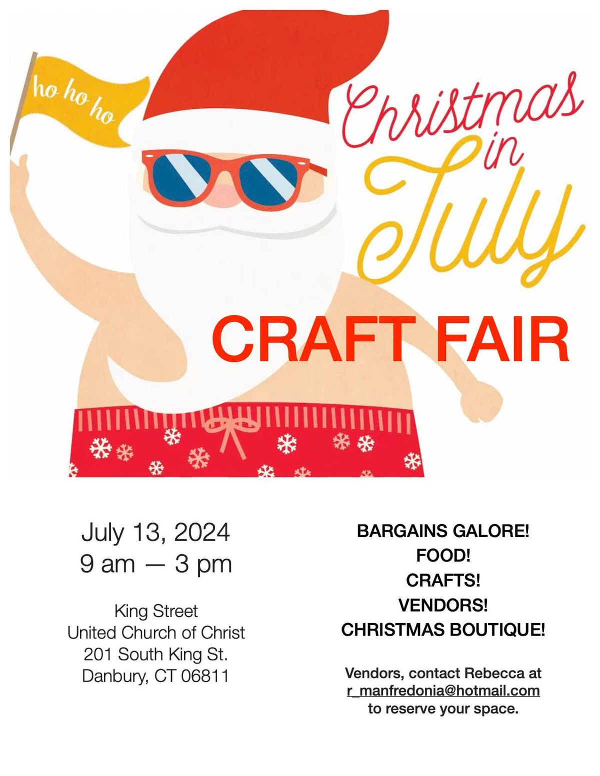 Christmas in July Craft Fair
