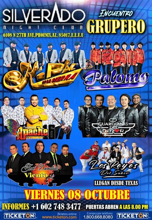 Reyes del Sabor en Silverado Night Club, 6108 N 27th Ave, Phoenix, AZ  85017-1711, United States, 8 October 2021