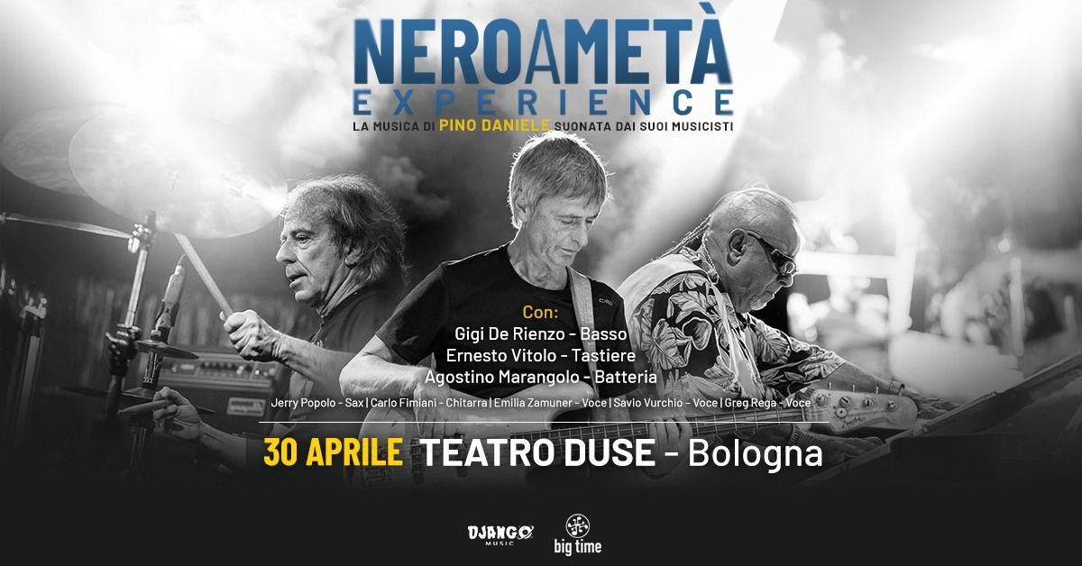 Nero a Met\u00e0 Experience LIVE \/\/ Bologna @Teatro Duse 