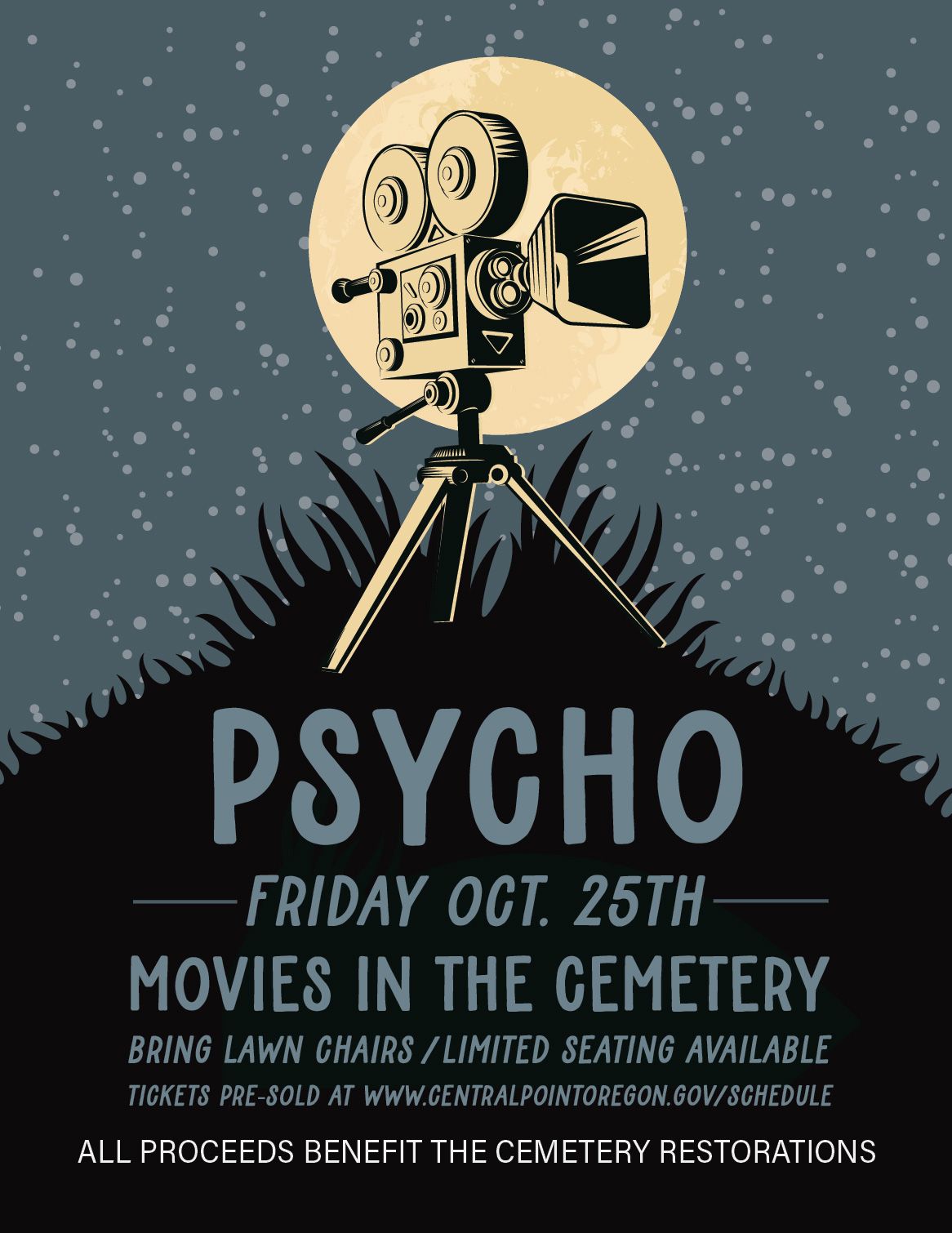 Movies in the Cemetery featuring Psycho 