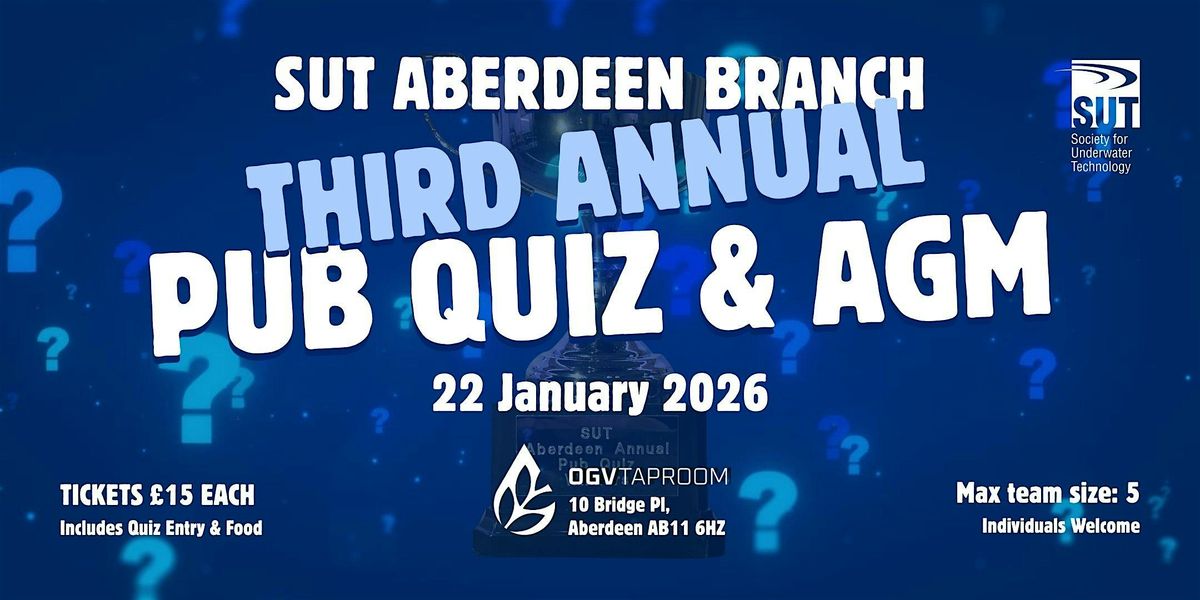 SUT Aberdeen Quiz Night & AGM