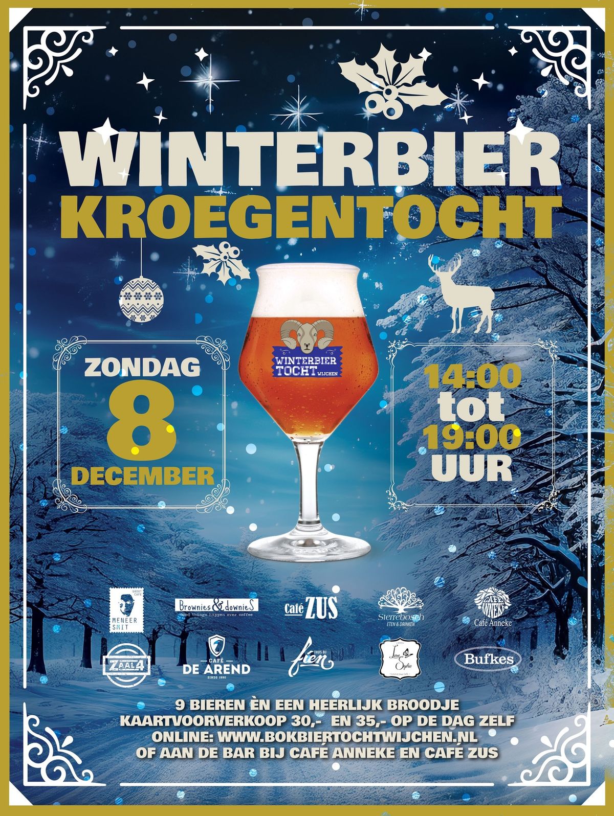 Winterbiertocht, zondagmiddag 8 december