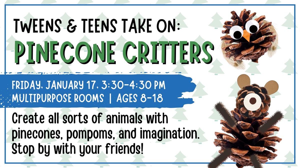 Tweens & Teens Take On:  Pinecone Critters!