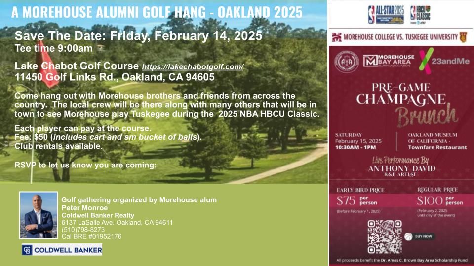  A MOREHOUSE ALUMNI GOLF HANG - OAKLAND 2025