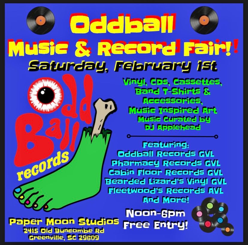 Oddball Record & Music Fair at Paper Moon Studios! 