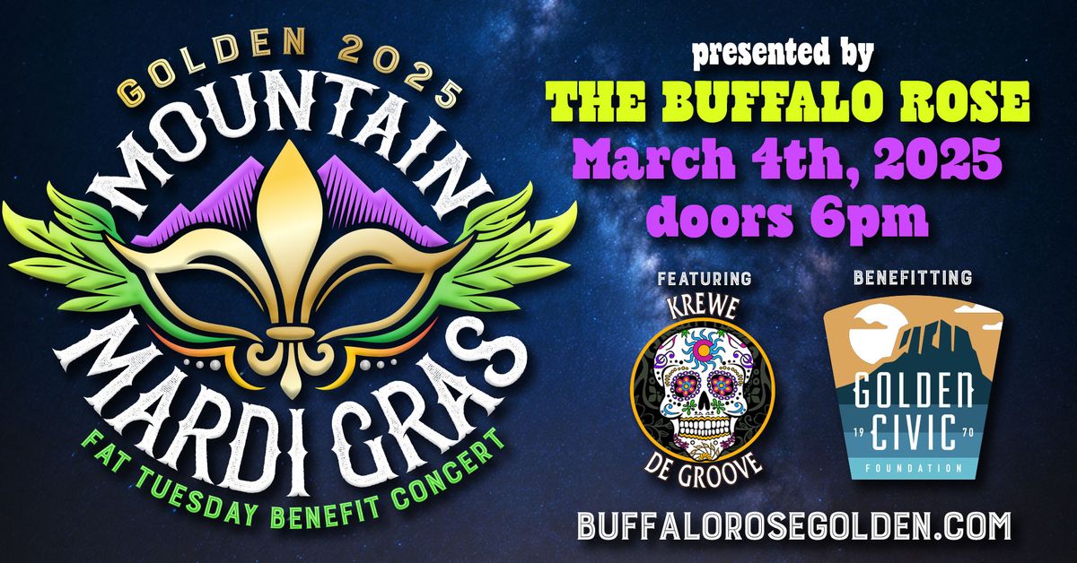 2025 Mountain Mardi Gras Fat Tuesday Benefit Concert - Featuring Krewe De Groove