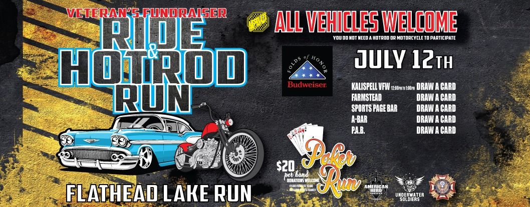 Flathead Lake Ride & Hot Rod Run Veteran Fundraiser