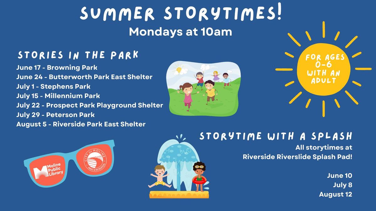 Stories in the Park - Ben Butterworth Parkway East Shelter