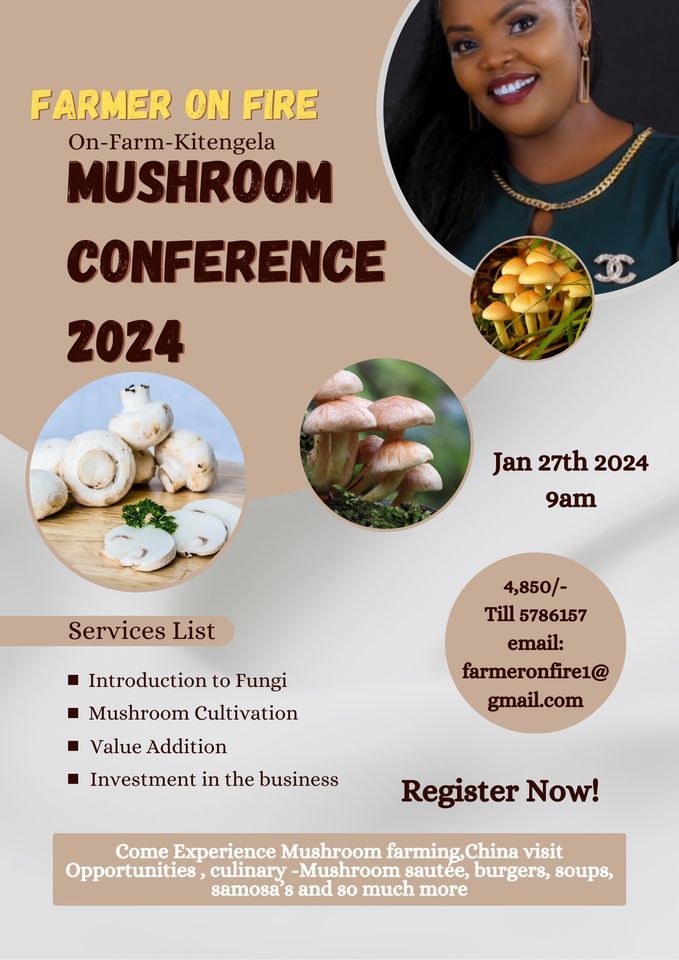 Mushroom Conference 2024, Kitengela Town, Nairobi, 27 January 2024