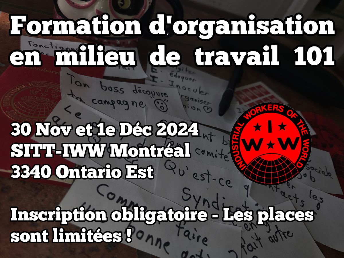 Formation d'Organisation en milieu de travail 101