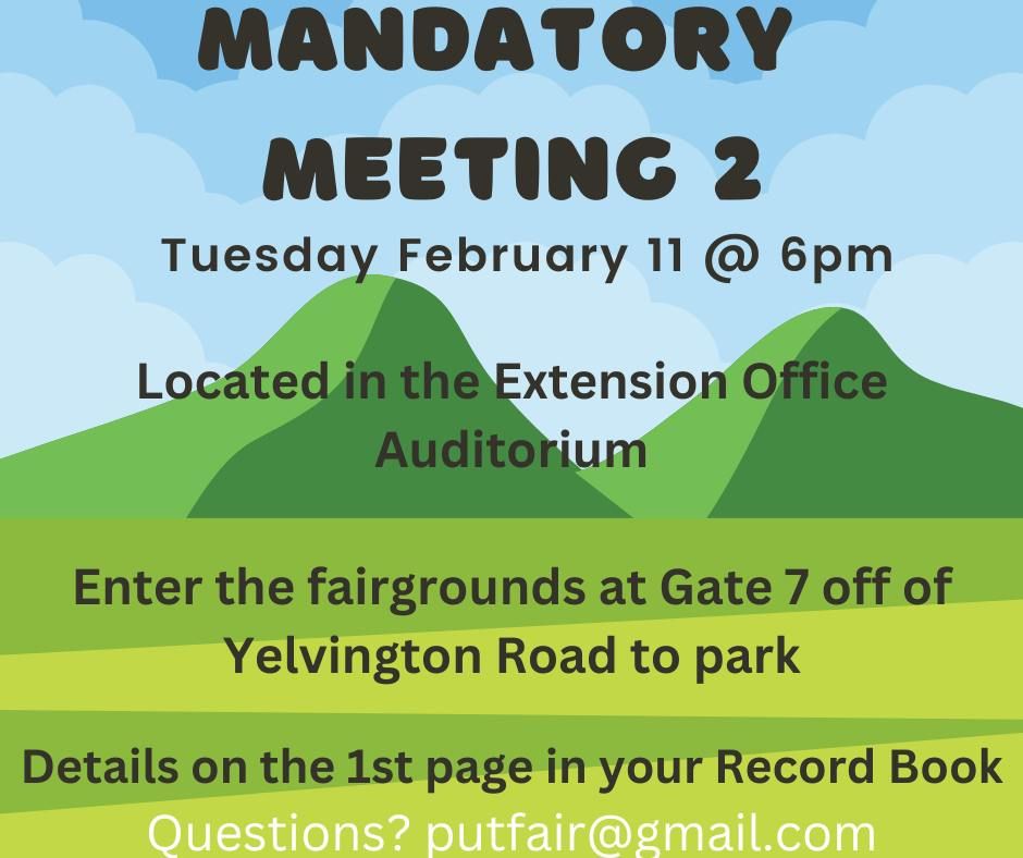 Mandatory Livestock Meeting 2