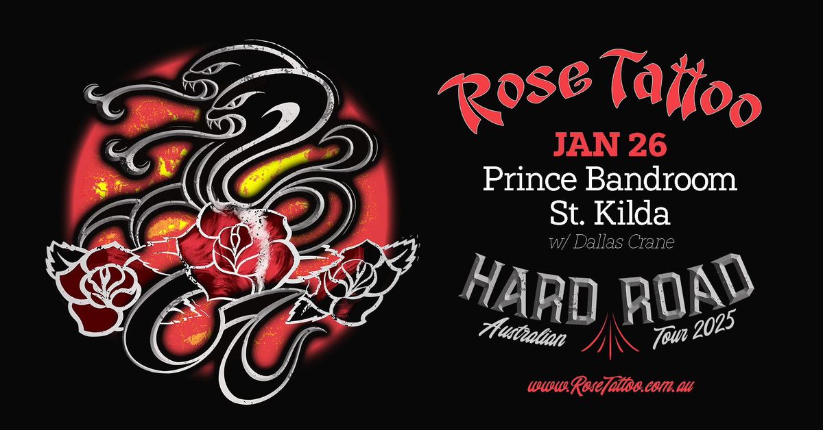 Rose Tattoo - Jan 26 - Prince Bandroom St.Kilda VIC