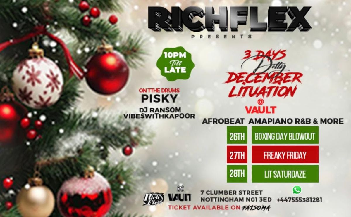 Detty December Lituation : The Ultimate 3-Day Party 