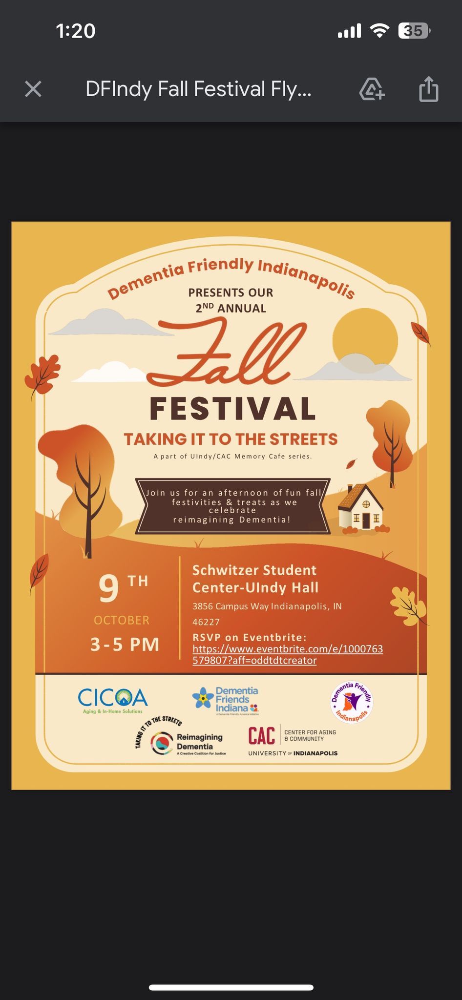 Dementia Friendly Indianapolis 2nd Annual Fall Festival