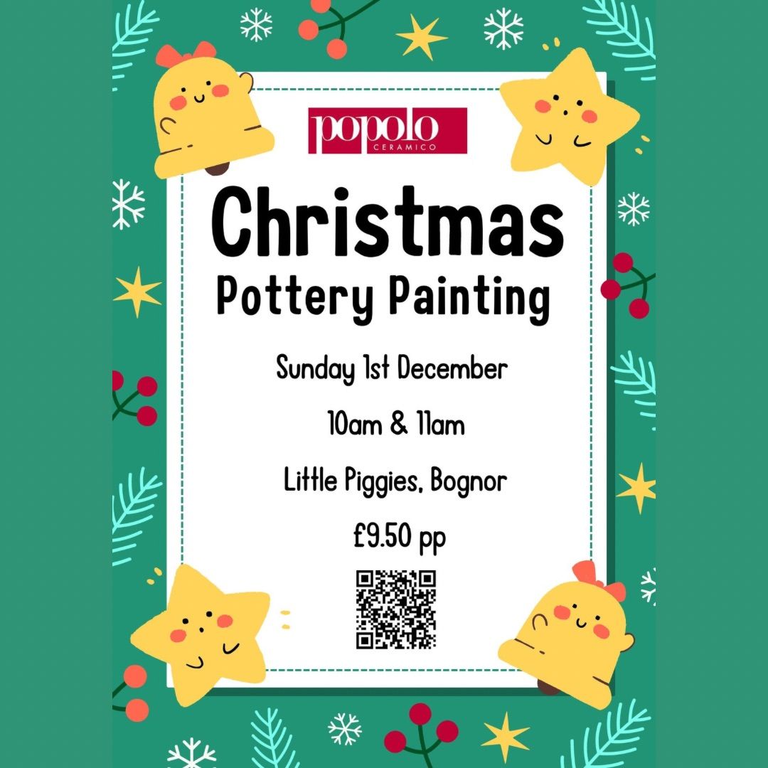 Kids Christmas Pottery Painting at Little Piggies