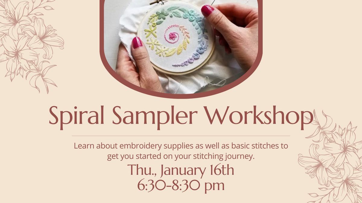 Spiral Sampler Workshop