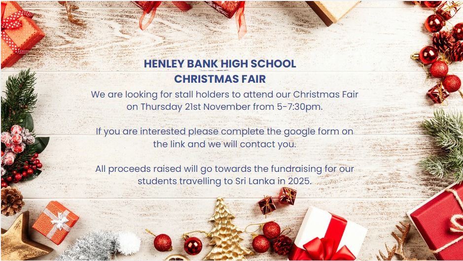 Henley Bank High School Christmas Fair