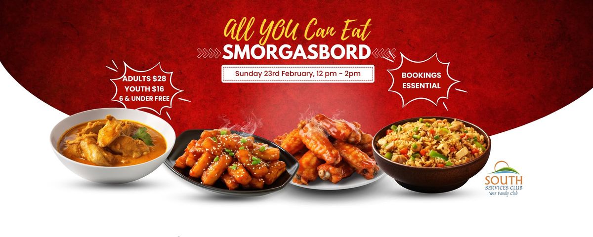 All You Can Eat Smorgasbord Lunch and Seafood Raffles