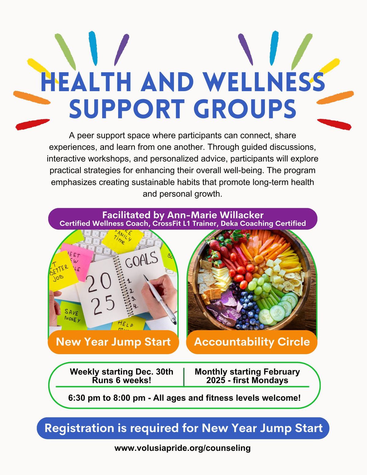 New Year Jump Start Health and Wellness Support Group