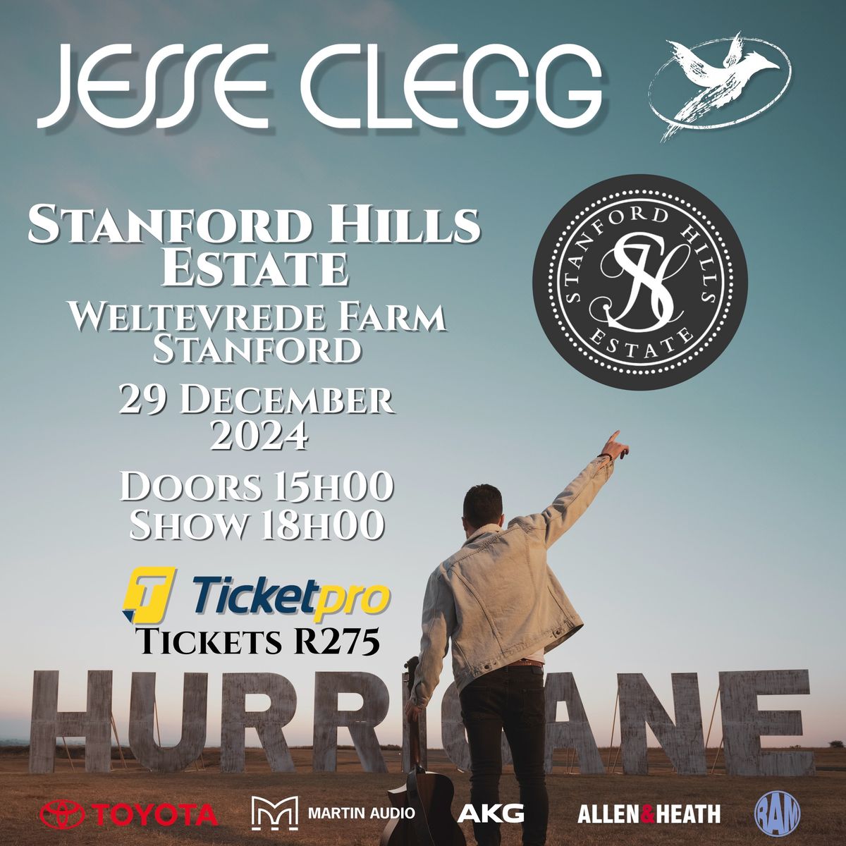 Jesse Clegg live at Stanford Hills Estate 