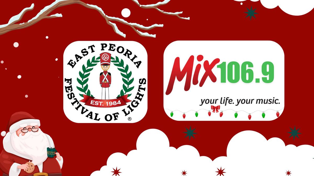 Mix 106.9 at East Peoria Festival Of Lights Parade 