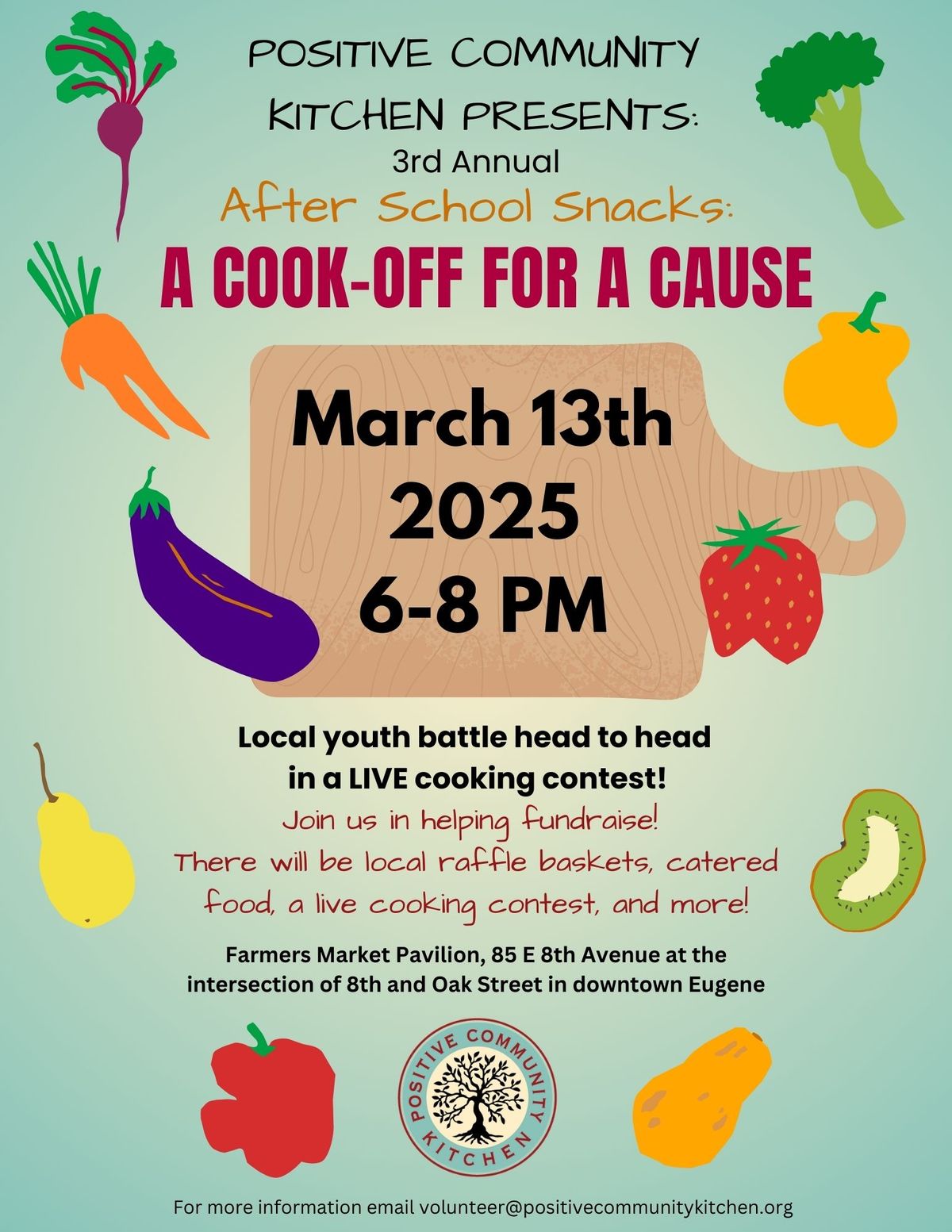 Positive Community Kitchen's 3rd Annual After School Snacks: A Cookoff for a Cause