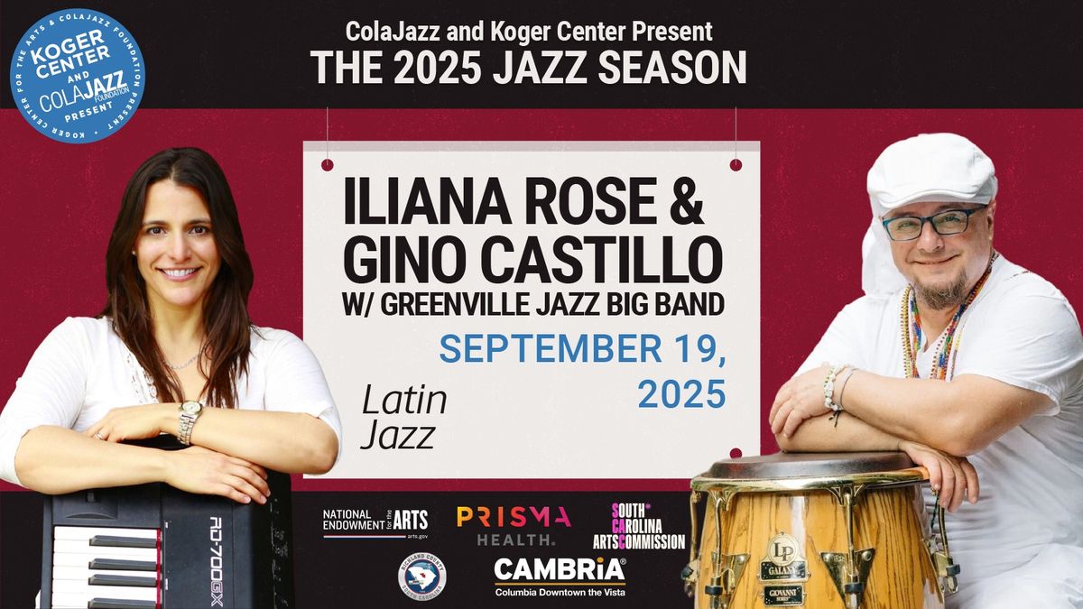 Koger Center and ColaJazz present: Live in the Lobby Jazz with Iliana Rose & Gino Castillo