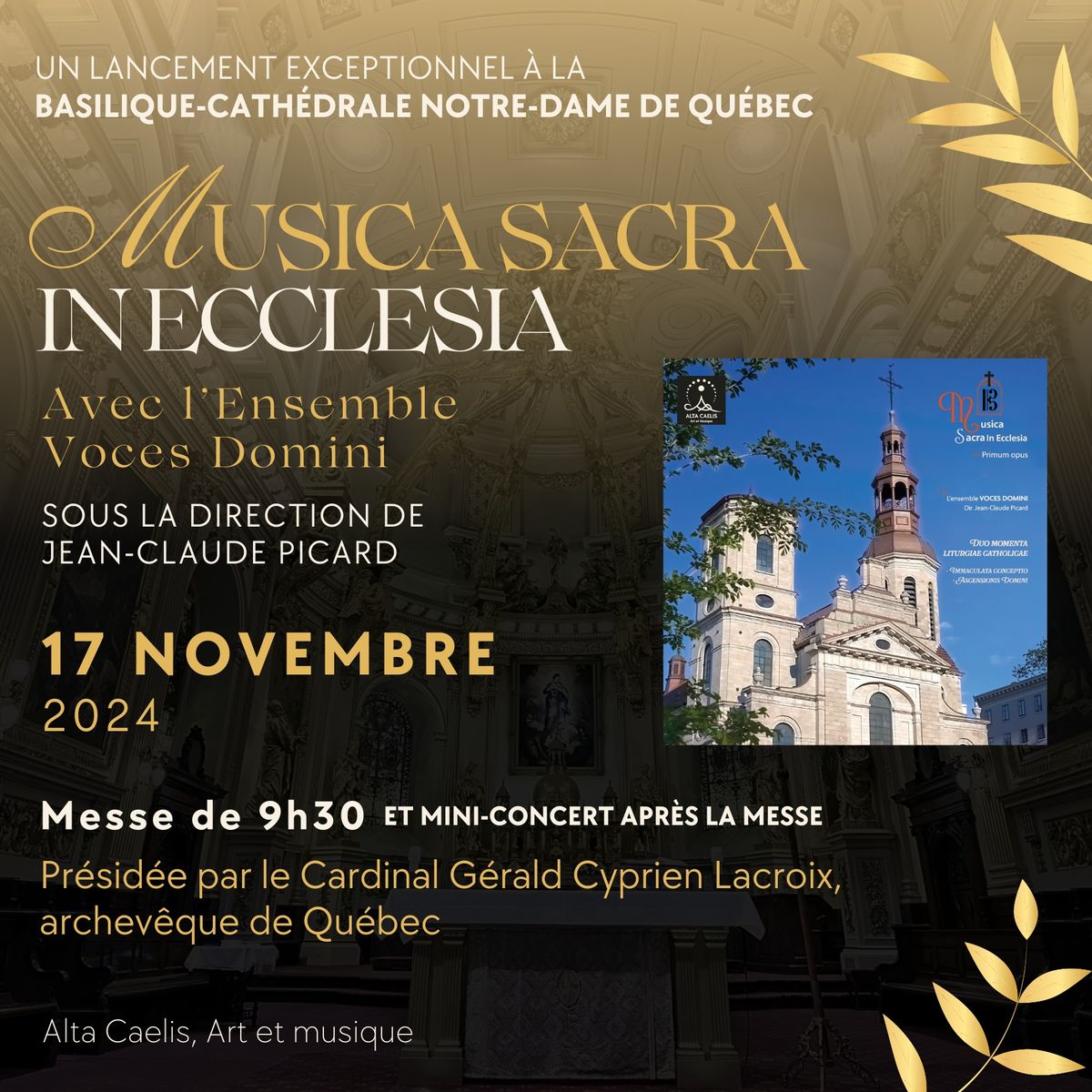 Lancement de Musica Sacra in Ecclesia