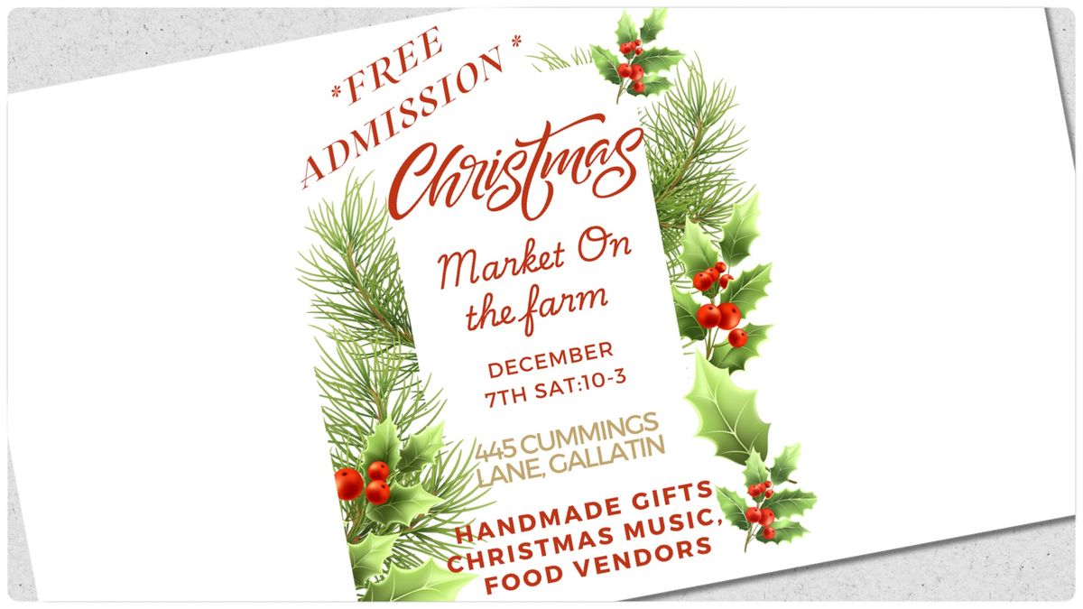 Christmas market on the farm! 