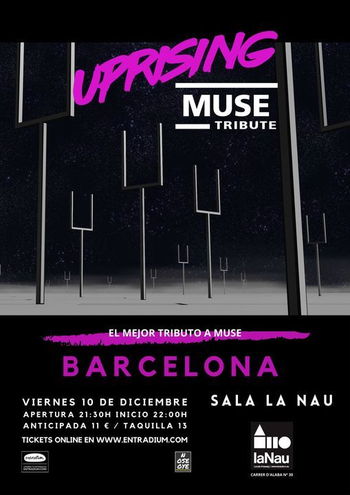 UPRISING "MUSE TRIBUTE" EN BARCELONA - SALA LA NAU