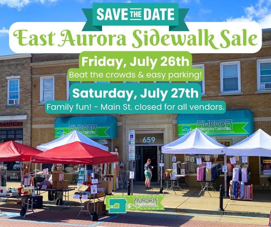 Aurora Sewing Center\u2019s Sidewalk SALE