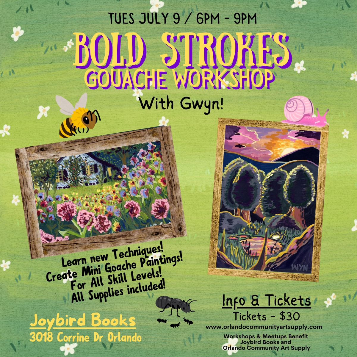 Bold Strokes - Gouache Workshop