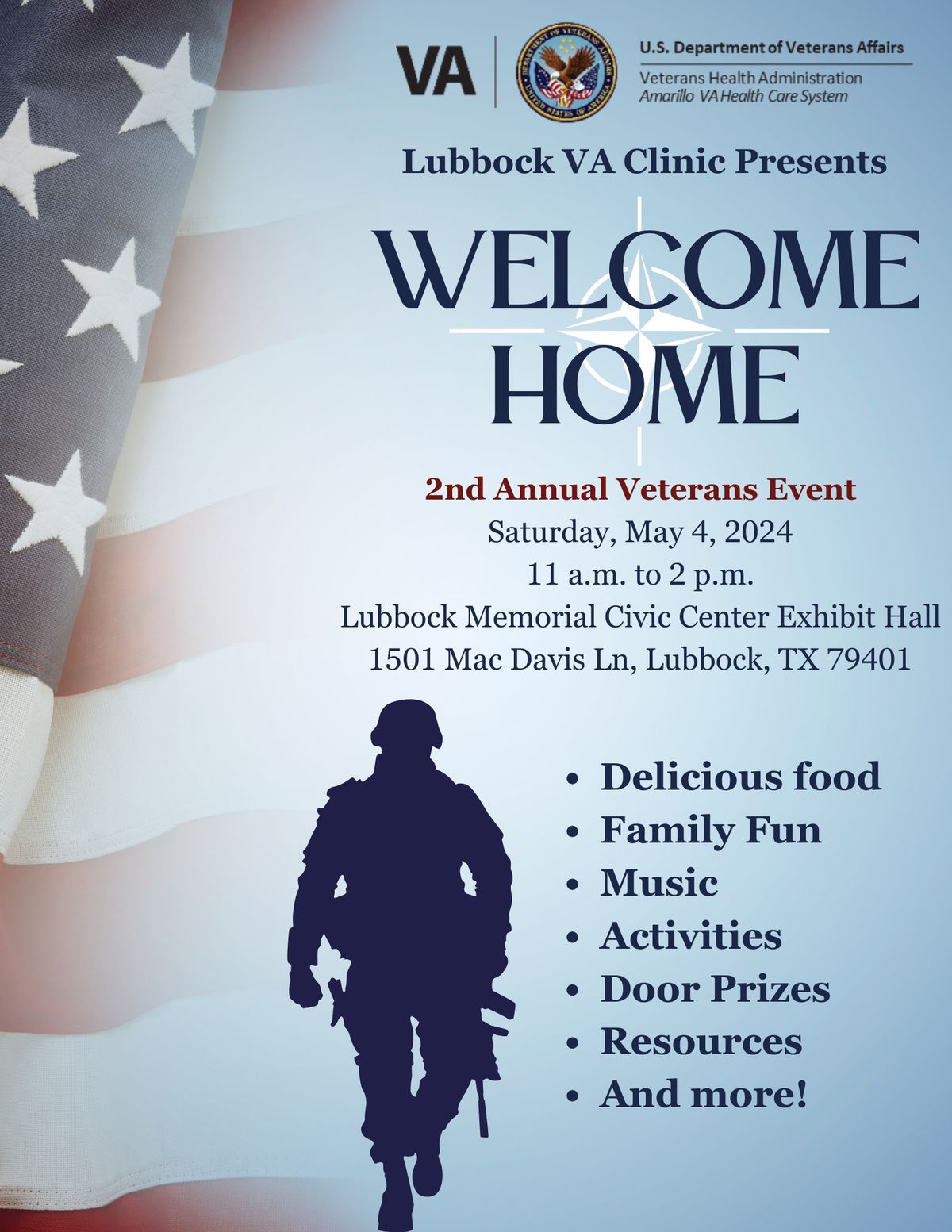Lubbock VA Clinic Welcome Home Veterans Event