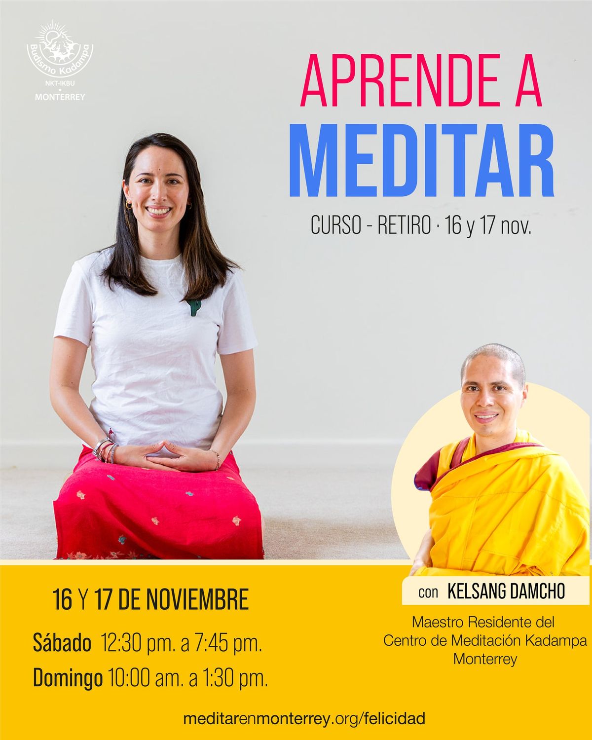 Aprende a meditar \u00b7 16 y 17 noviembre