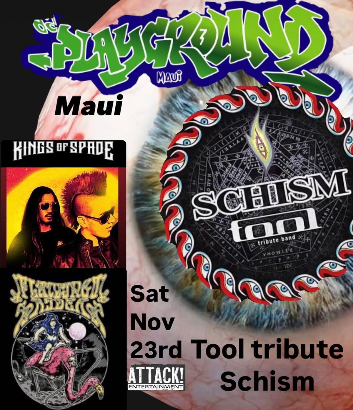 11\/23 Tool tribute Schism at Da Playground in Maui, Hawaii