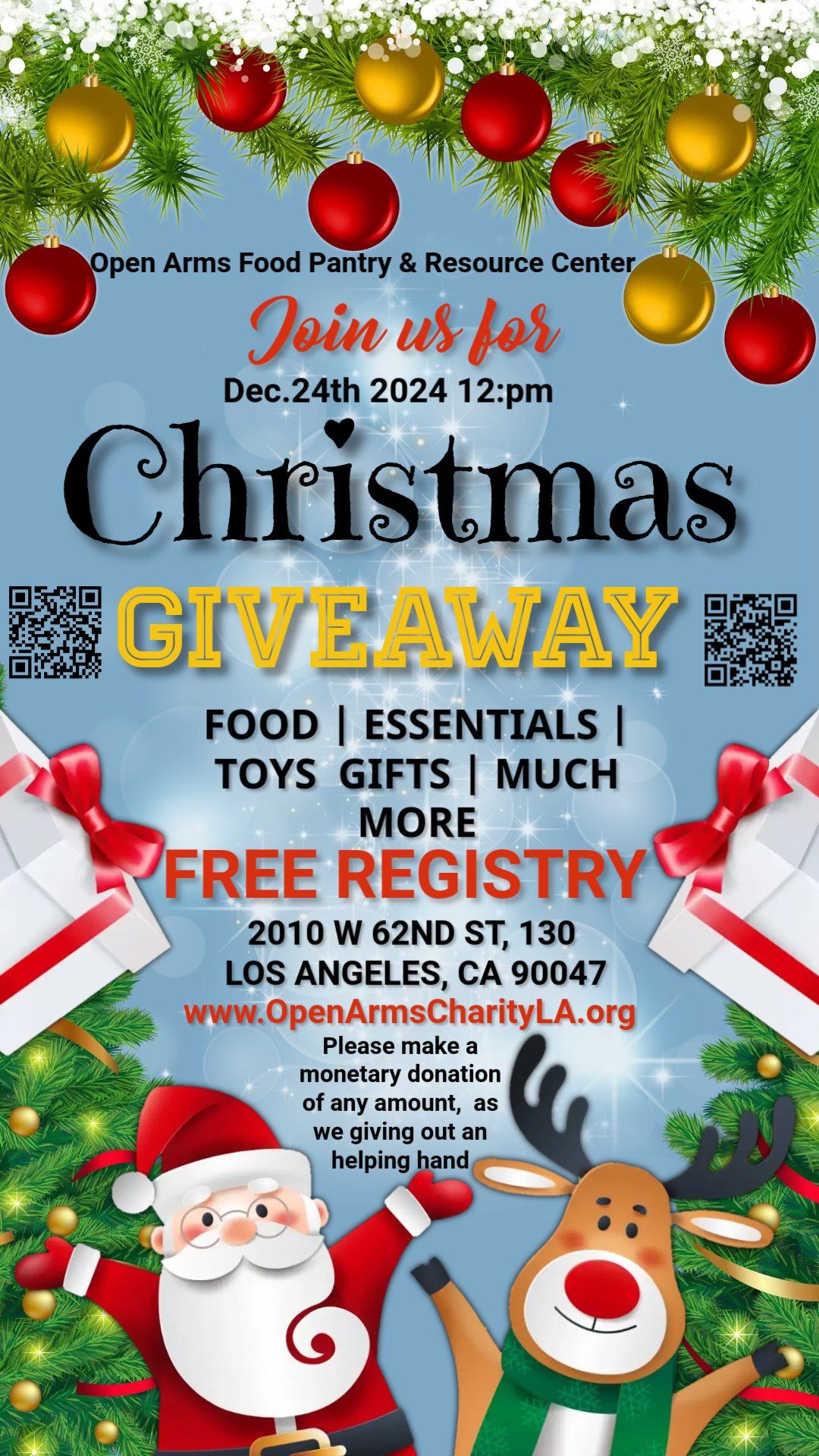 CHRISTMAS TOY GIVEAWAY