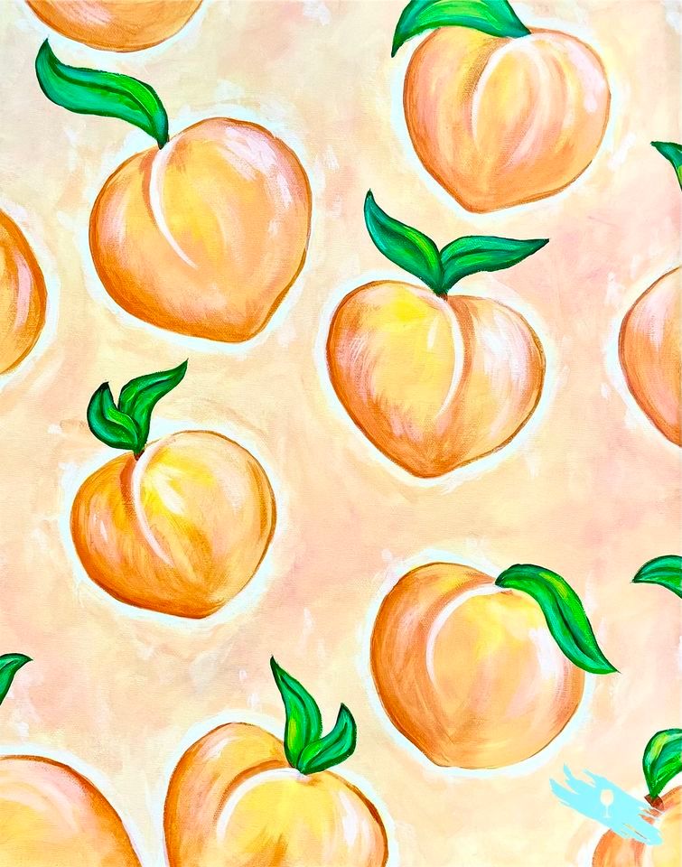 Just Peachy - Champainting Paint and Sip BYO Food and Drinks 