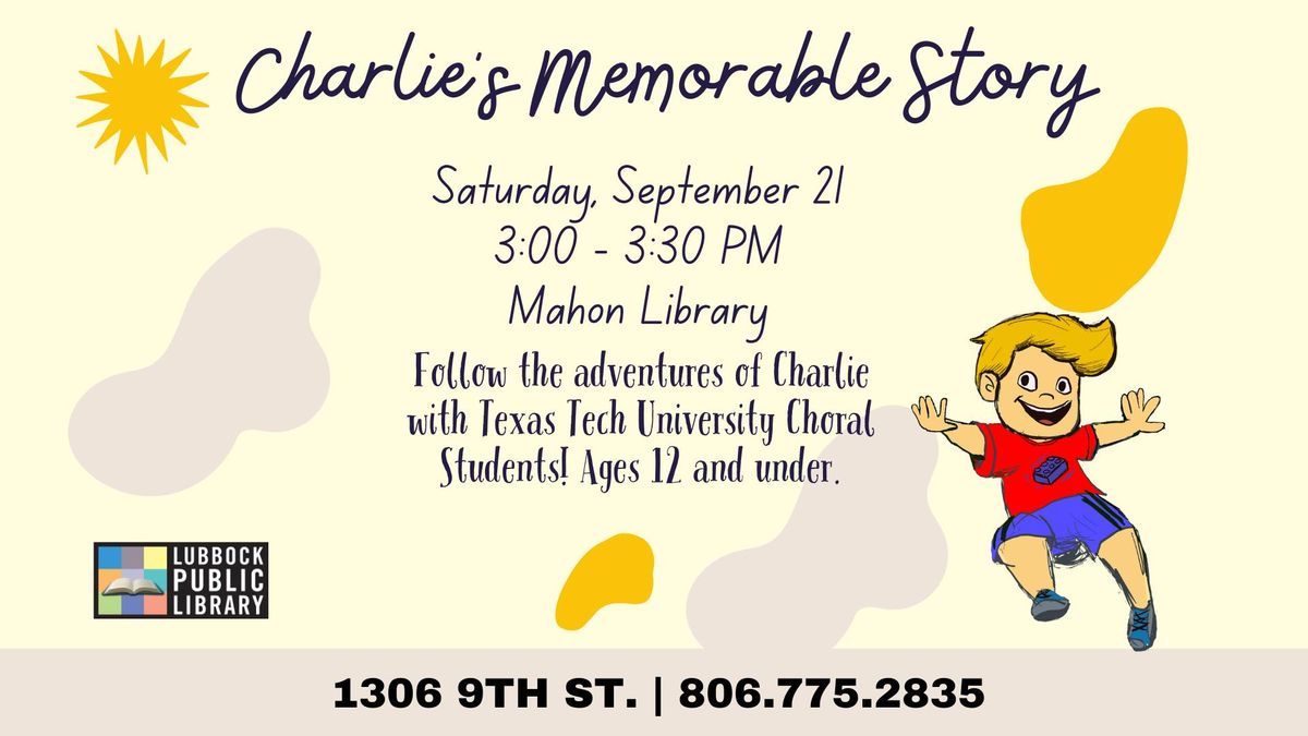 Charlie's Memorable Storytime at Mahon Library