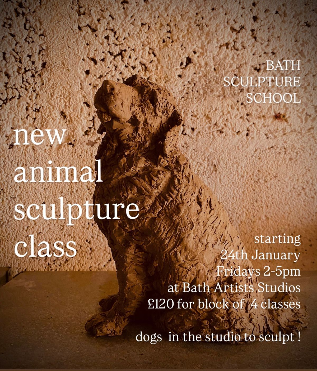 Now fully booked - Animal sculpture class on Friday afternoons 