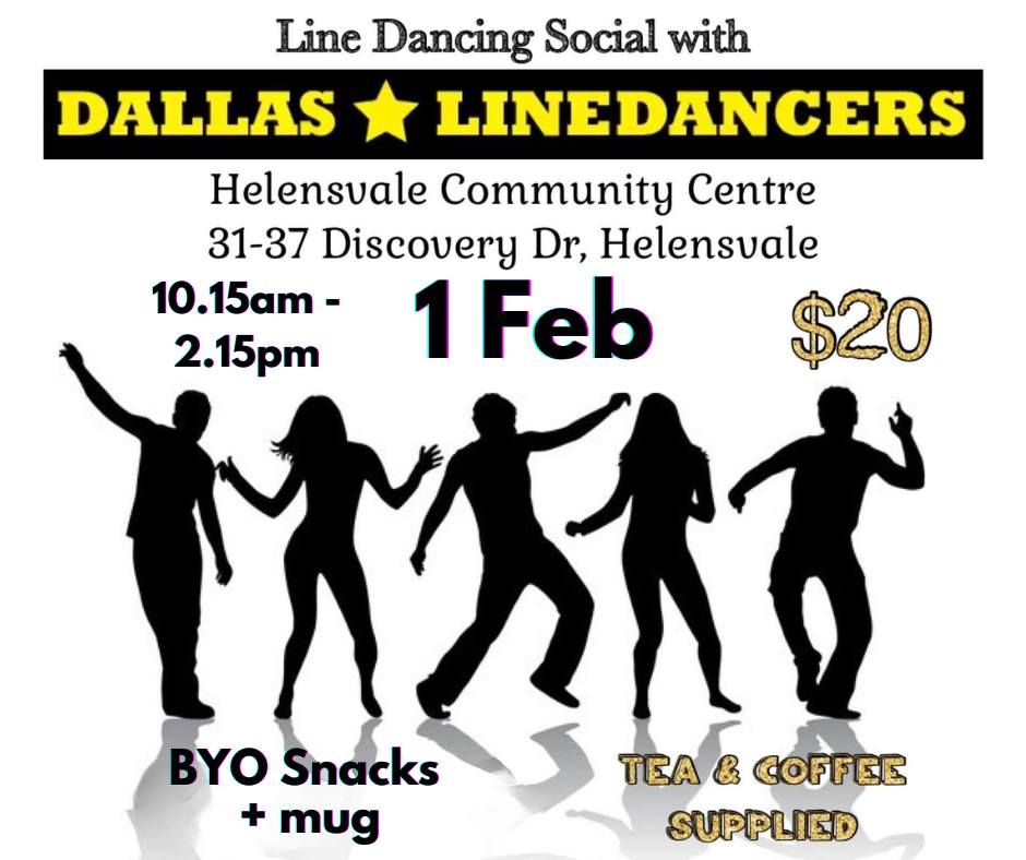 HELENSVALE Dallas Linedancers SOCIAL - Saturday 1st February 2025.