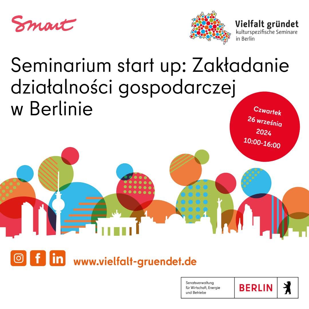 Zak\u0142adanie dzia\u0142alno\u015bci gospodarczej  w Niemczech - seminarium po polsku