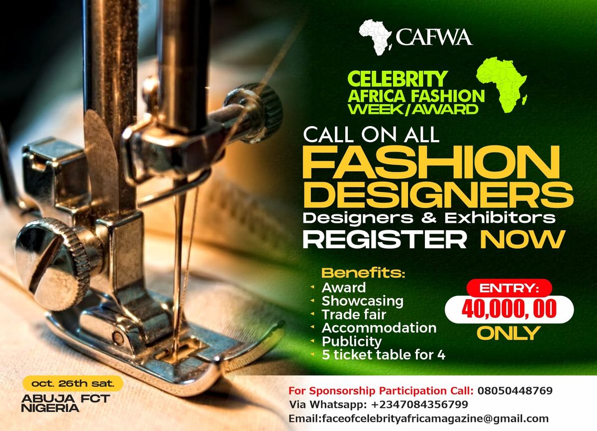 CELEBRITY AFRICA FASHION WEEK\/AWARD