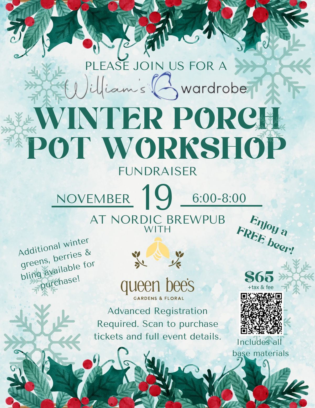 Winter Porch Pot Workshop