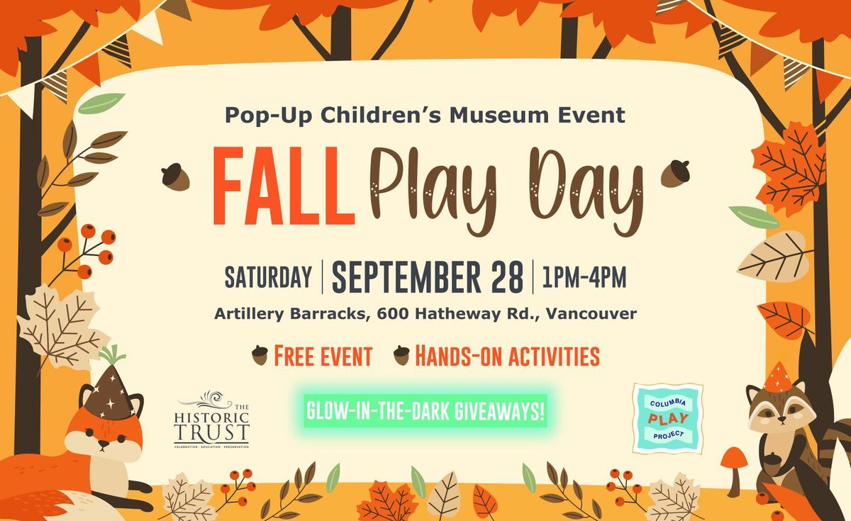 Fall Play Day with the Columbia Play Project