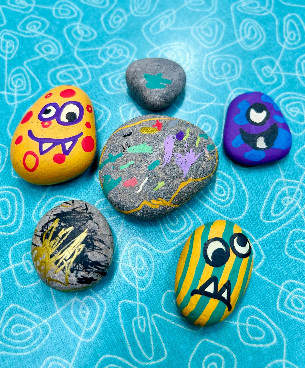 Rock Painting at the Library