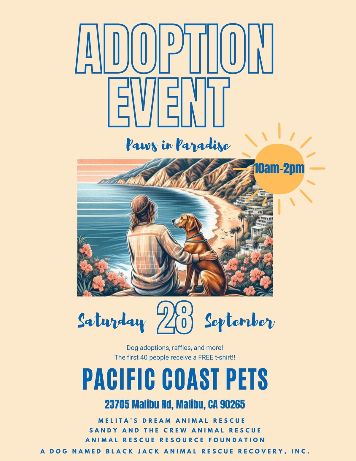 Paws in Paradise Dog Adoption Event