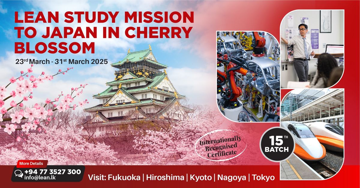 Lean Study Mission to Japan in Cherry Blossom 2025